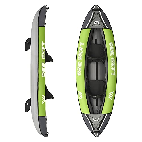 Aquamarina Unisex – Erwachsene 2 Posti Kayak Laxo-320 Kajak, Grün Schwarz, Uni