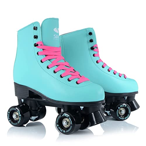 SMJ sport Damen Klassische Retro Rollschuhe ABEC7 Roller Skates Inliner Inlineskates (37)