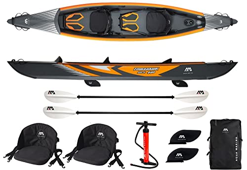 WASSERSPORT EUROPA Aqua Marina AIR-K 440 + 2xKP-1 Inflatable Kajak Aufblasbares Kayak 2 Personen