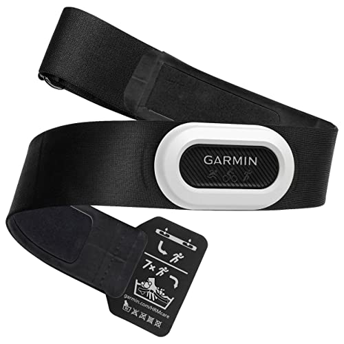 Garmin HRM-Pro Plus – Premium Brustgurt zur Aufzeichnung von Herzfrequenz- und Laufeffizienzwerten wie Schrittfrequenz & Bodenkontaktzeit, auch für Indoor-Laufen/Laufband, ANT+ & Bluetooth Technologie