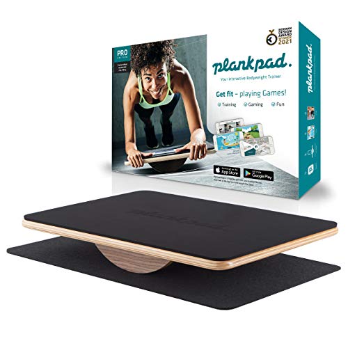Plankpad PRO – interaktiver Ganzkörper-Trainer & Balance Board - Plank Bauchmuskel Trainer inkl. Smartphone-App mit Spielen & Workouts – Fitness-Hometrainer für die ganze Familie