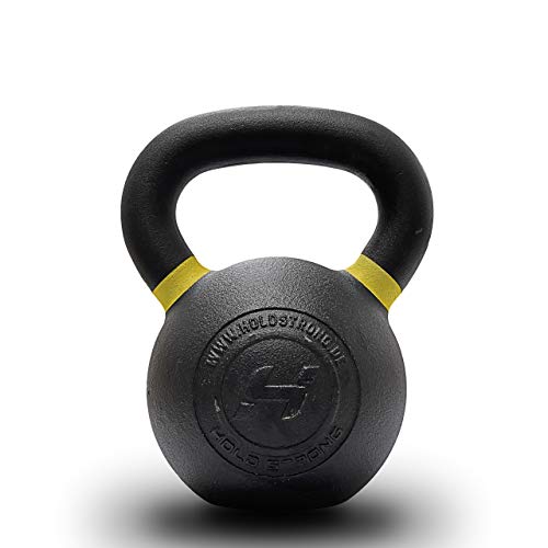 HOLD STRONG Fitness Elite Iron Kettlebell – Gewicht 12 bis 32 kg – HS.RL-EIK - Gusseisen Kettlebell mit Powder-Coating Grifffläche (16)