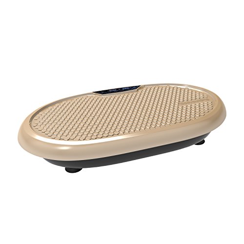 JUFIT Shaper Vibrationsplatte Trainingsgerät mit Fernbedienung, großer rutschsicheren Trainingsfläche, 199 unterschiedliche Geschwindigkeiten
