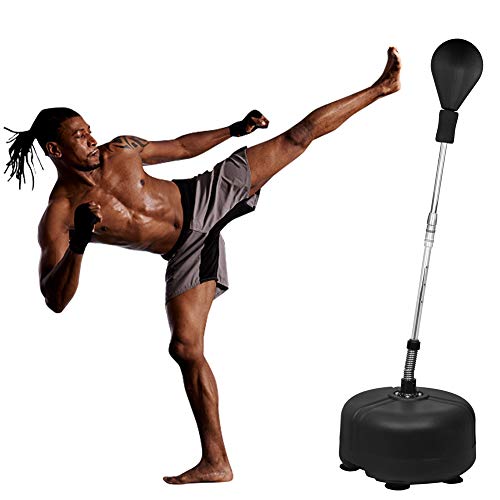Punchingball Boxstand, 120 -150cm Höhenverstellbarer Standbox Trainer Standboxsack, Premium Boxstand, Box Ständer Standboxtrainer für Karate Kickboxen Boxing Workout