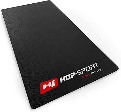 Hop-Sport Bodenschutzmatte aus PVC 0,6mm Dicke Unterleg und Schutzmatte für Fitness & Sportgeräte in DREI Größen zur Auswahl 220x110cm