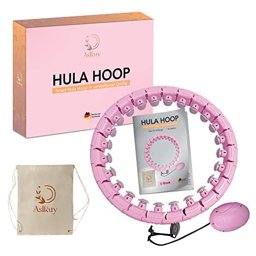 Smart Hula Hoop Reifen mit Gewichtsball für Erwachsene 24 verstellbare Segmente für Gewichtsverlust