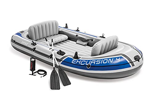 Intex Excursion 4 Set Schlauchboot - 315 x 165 x 43 cm - 3-teilig - Mehrfarbig
