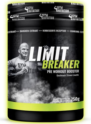 Ultra Hardcore Booster Pre workout Fitness - Limit breaker 2.0 - Pulver L-Arginin + Citrullin + Taurin + Tyrosin + Koffein 750g Zitrone-Limette Geschmack (ACHTUNG BITTER)