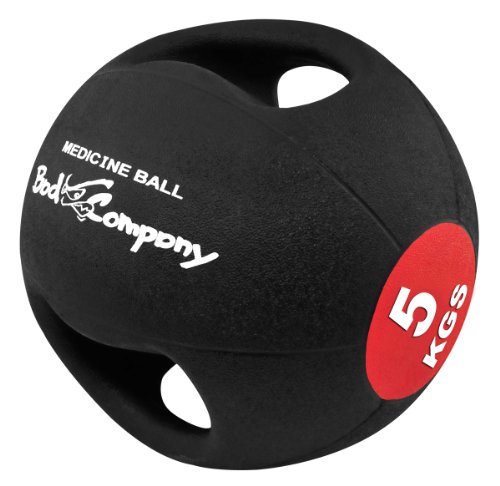 Bad Company Pro Grip Medizinball I Fitnessball mit Doppelgriff I 3 Kg - 10 Kg I Einzeln oder im Set