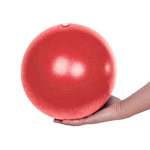 Fresion Gymnastikball Yoga Pilates Ball Kleine Übung Ball, 25cm Dicker Anti-Burst Gymnastikball inkl Ballpumpe, Weich Pilates Ball, Fitness Ball für Yoga,Heim, Büro,Sitzball, Rot