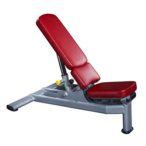 Faltbarer Gewicht Tisch multifunktions einstellbar übungsstuhl Bauch Muskel Board sit-up Board bankdrücken Bank hantel Bank Hantelbank (Color : Red, Size : 135 * 81 * 114cm)