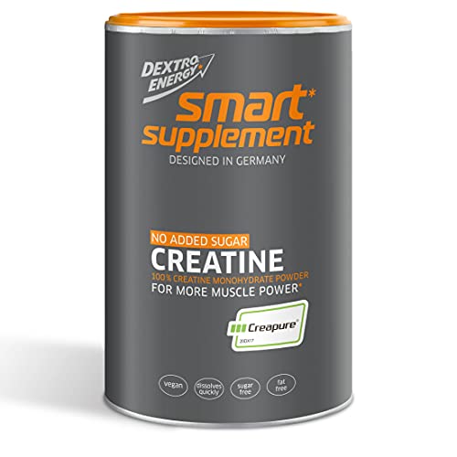 Dextro Energy Smart Protein Kreatin | 500g hochwertiges Creatine Monohydrat | Reines Kreatinpulver ohne Zusätze | Geschmacksneutral | 100% Vegan